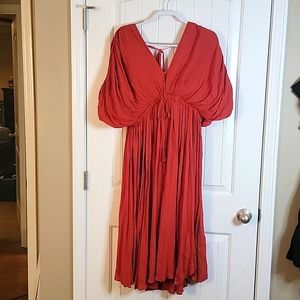 Wishlist Vneck shirring dolman dress